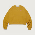 CHAMPION Women's C Logo Campus French Terry Sweatshirt Camel