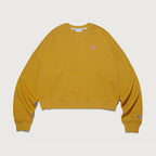 CHAMPION Women's C Logo Campus French Terry Sweatshirt Camel