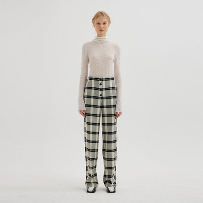 EENK Pants Black/Ivory Check