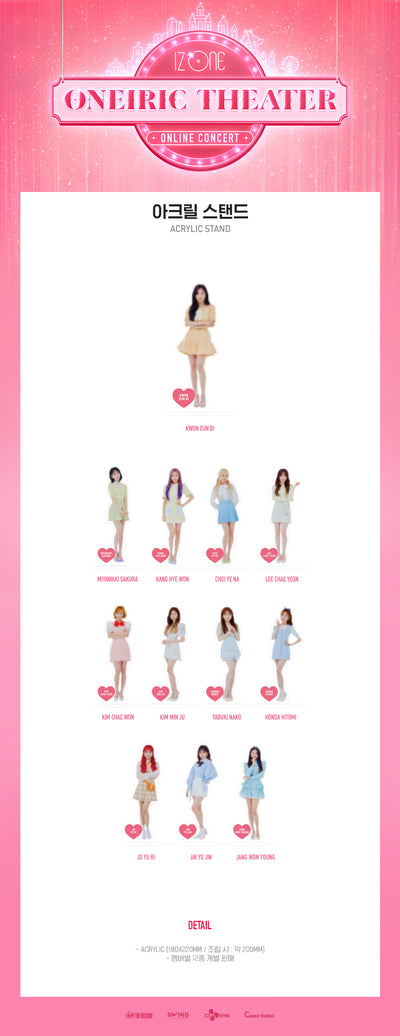 IZ*ONE - 08 Acrylic Stand / 2020 ONEIRIC THEATER-2ND