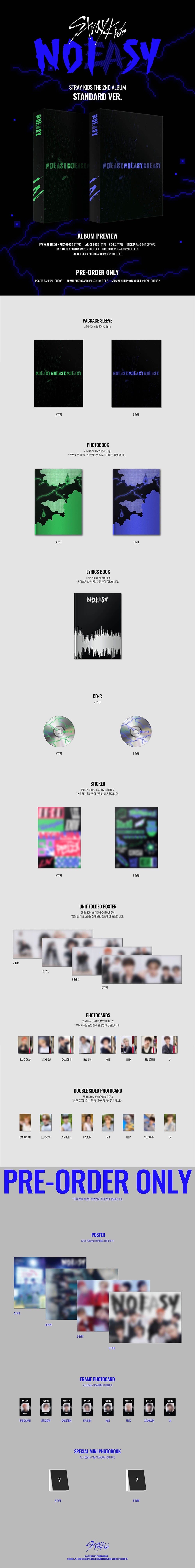 Strays Add Stray Kids - NOEASY / 2nd Full Album (Standard Edition) – Seoul Selects