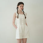 J'ASP J'ASP Judy Lace Jumpsuit (White)