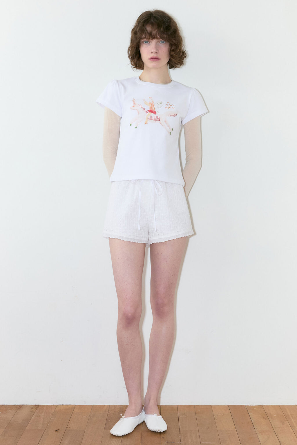 SINOON Unicorn Puff T-Shirt (White)
