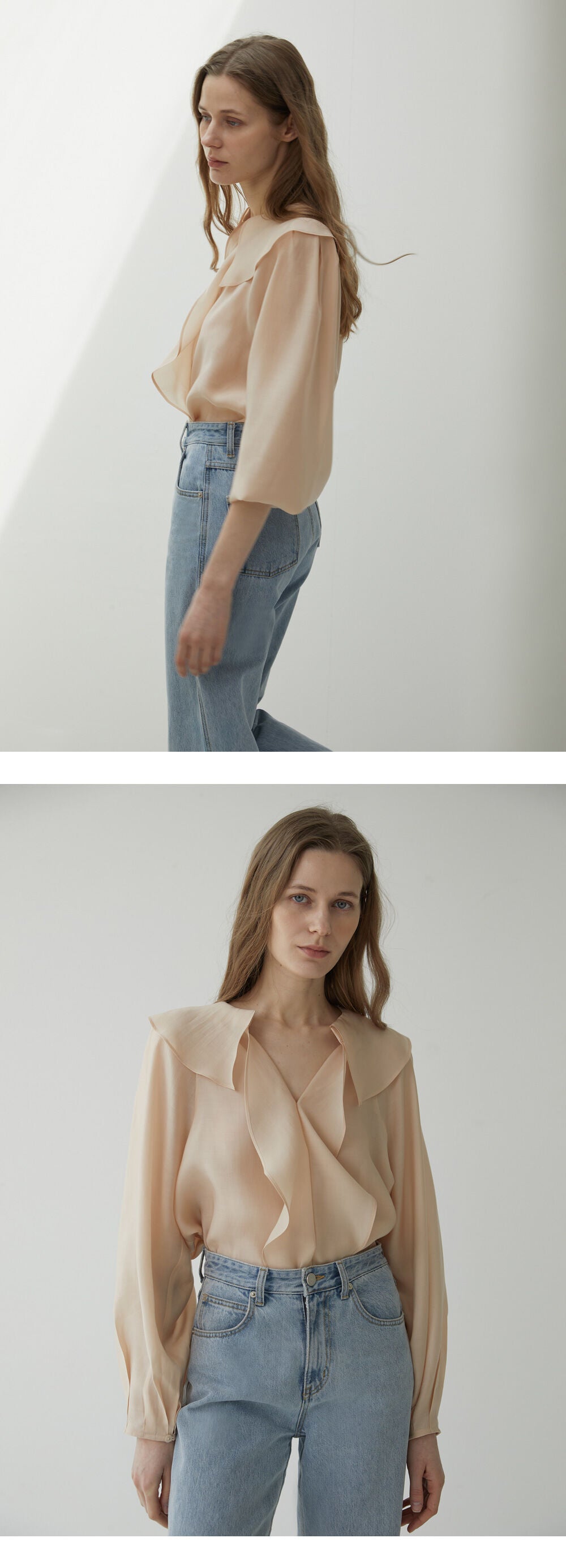 MOMET Liaf Blouse Peach