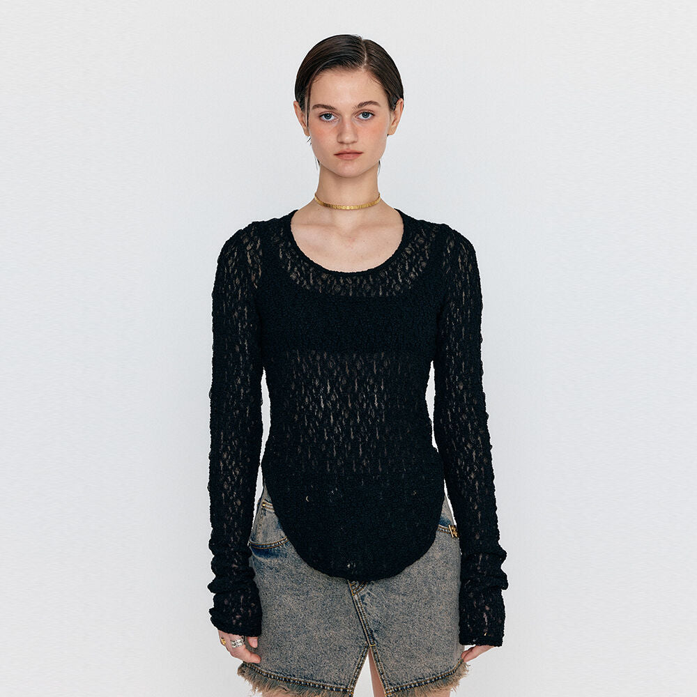 EENK EENK WOLA Long Sleeve Jersey T-shirt - Black