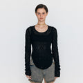 EENK EENK WOLA Long Sleeve Jersey T-shirt - Black