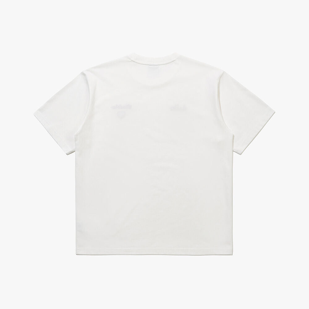 diadora Heart logo short sleeve t-shirt IVORY
