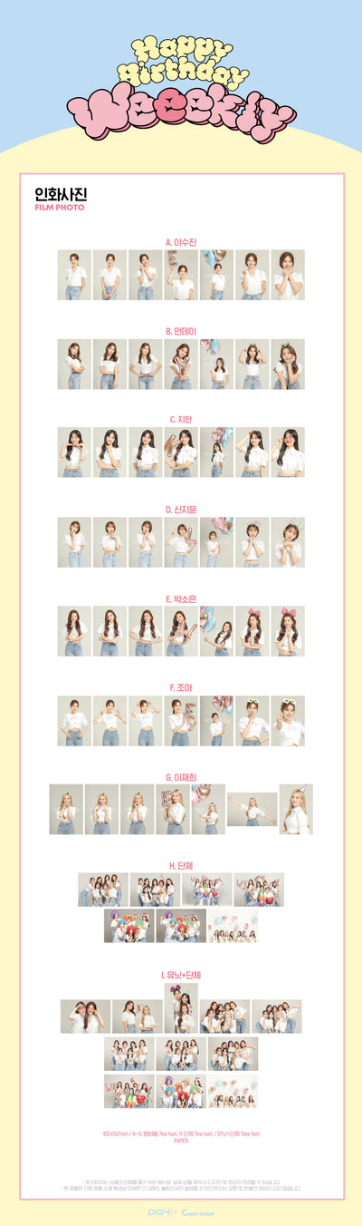 Weeekly - 09 Printed Photo / 1ST ANNIVERSARY POP-UP STORE
