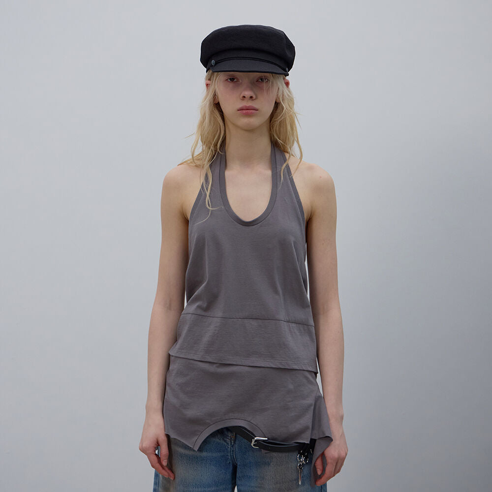 LCDC TM SUMMER HALTER TOP (DARK GREY)