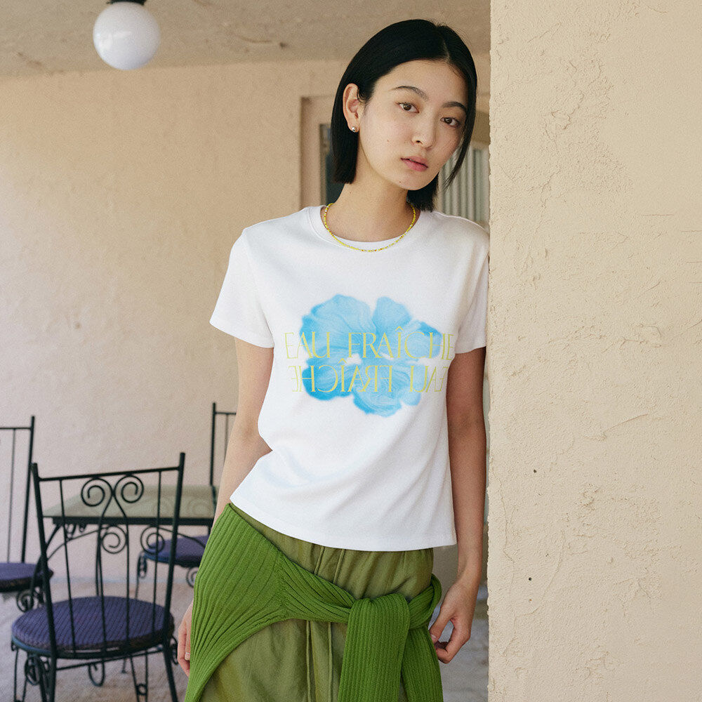 ON&ON Flower print t-shirt NEW6ME623_2color
