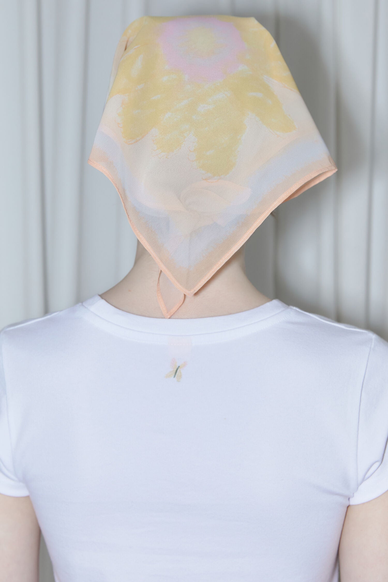 SINOON Flower Cap Sleeve T-Shirt (Yellow)