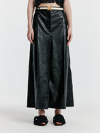 EENK YICOLE Tucked Maxi Skirt - Black