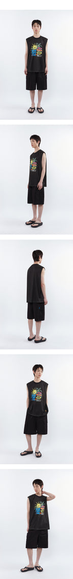 CGP SUNSHINE PARADISE Mesh Sleeveless_Cream