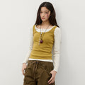 CITYBREEZE Button point sleeveless top_8COLORS