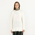 EENK EENK VLARE Flared Cable Pullover - Ivory