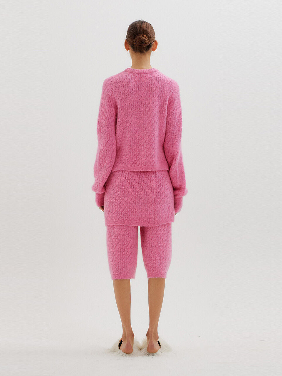 EENK EENK TOKI Cable Knit Pullover - Pink