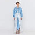 EENK EENK WIANA Shirt Dress - Skyblue/Ivory Stripe