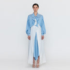 EENK EENK WIANA Shirt Dress - Skyblue/Ivory Stripe