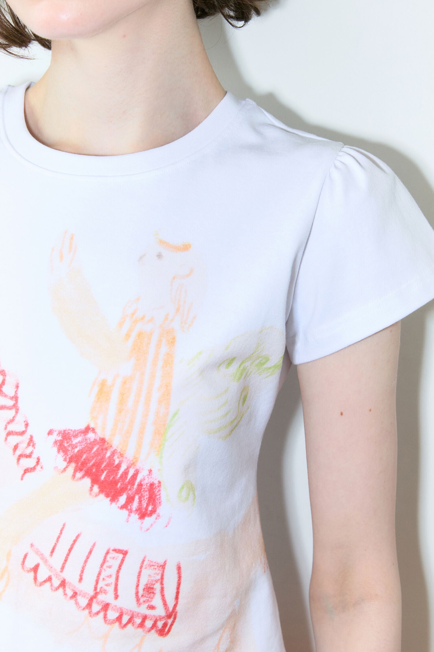 SINOON Big Unicorn Puff T-Shirt (Orange)