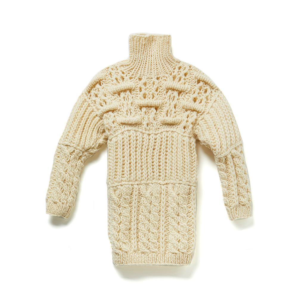 MIRSTORES Korean knitwear - THREE TEXTURES High Neck Knit