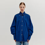 EENK XOVER Long Sleeve Denim Shirt - Denim Blue
