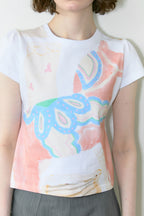 SINOON Big Pony Toy Puff T-Shirt (White)