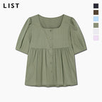LIST Cotton puff shirring blouse_TWWBLQ62010