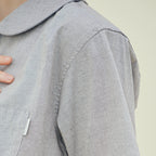 CHIQUITA 8th_Oxford round shirt black 242301SBK (domestic production)
