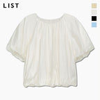 LIST Shirring volume crop blouse_TWWBLQ62050