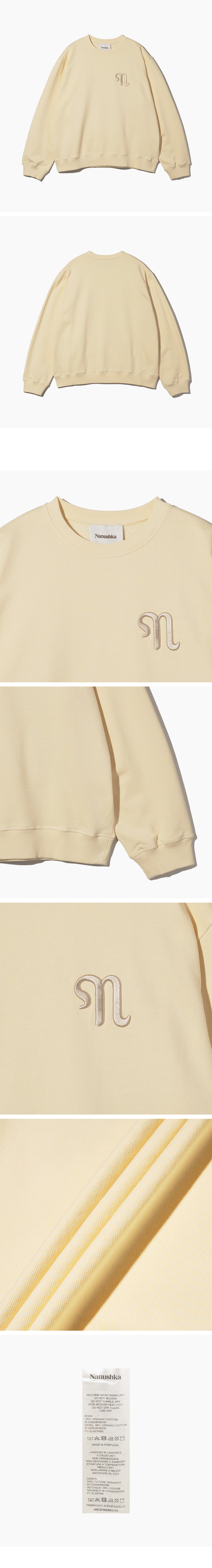 NANUSHKA Nanushka MART Fleece Sweatshirt - Cream (NM22FWSW01772)
