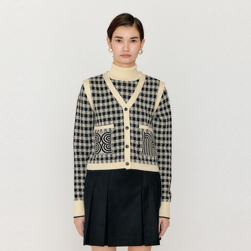 EENK EENK Knitwear Vest - Black/Ivory