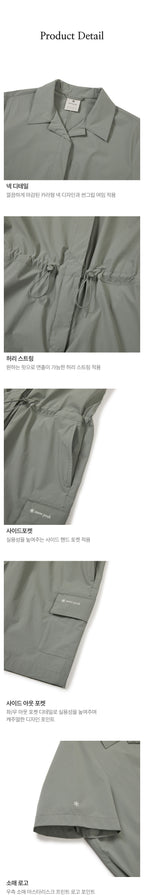 SNOWPEAK APPAREL SNOWPEAK APPAREL Women's Shorts Jumpsuit Light Khaki