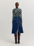 EENK XOL Paneled Turtleneck Top - Navy Multi