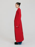 EENK ZABELLE Double-Breasted Coat - Red