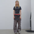 LCDC TM DOUBLE LAYER V-NECK TOP (DARK GREY)