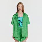 EENK YINDA Short Sleeve Jacquard Shirt - Green