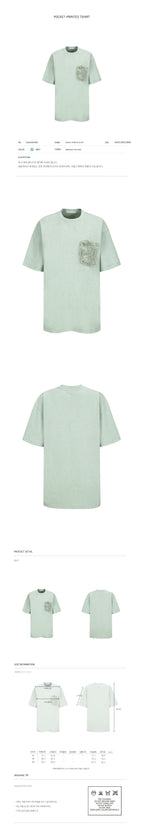 YCH POCKET-PRINTED TSHIRT MINT (F24TO9171MT)