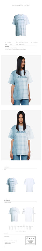 YCH ONW YOUR UNIQUE STORY-PRINT TSHIRT WHITE (F24TO9181WH)