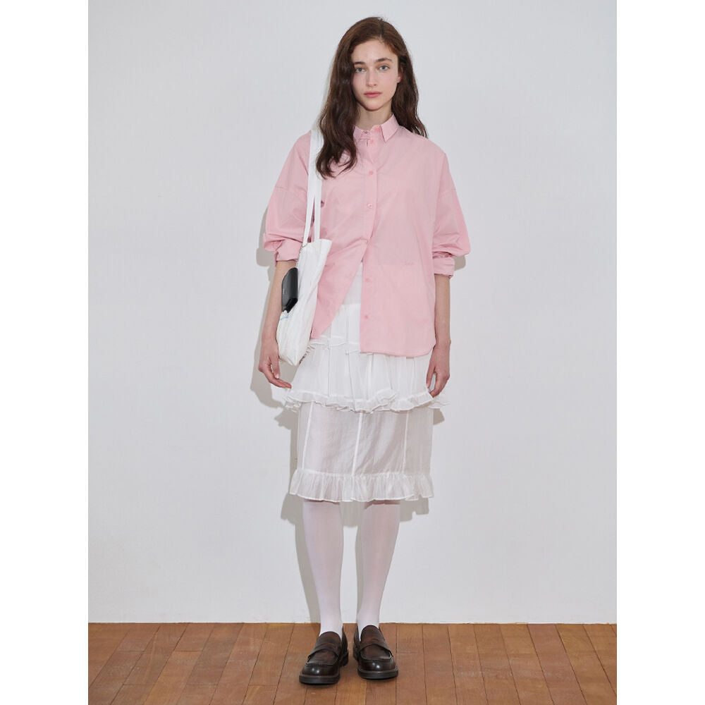 SINOON Basic Over Fit Shirt (Pink)