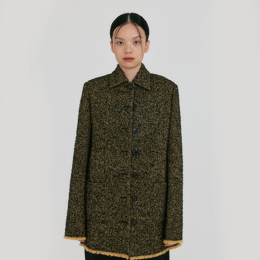 EENK ZILVIN Shirt Jacket - Beige/Black