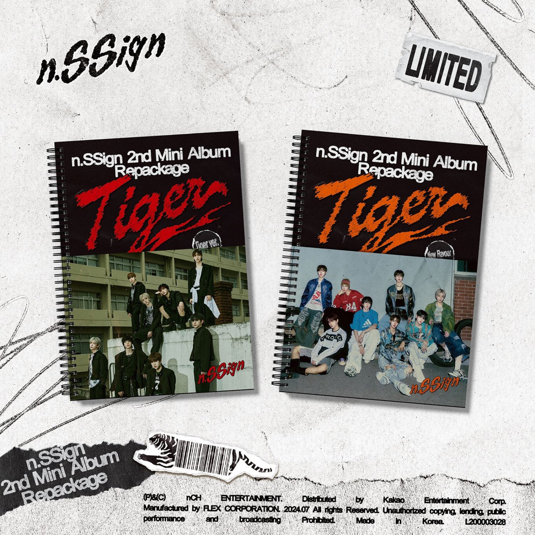 n.SSign - Tiger / 2nd Mini Album Repackage (Limited Edition)