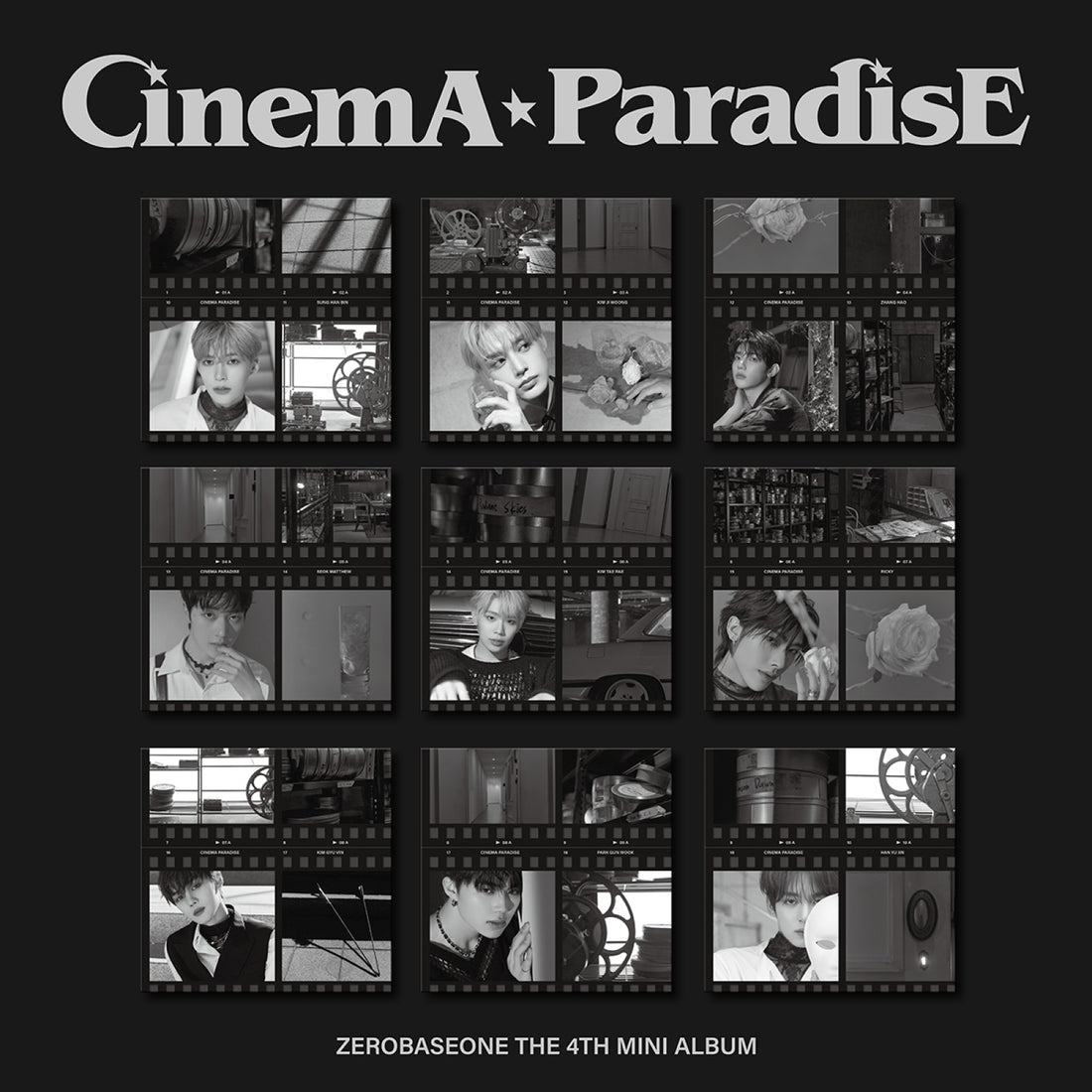 ZEROBASEONE - CINEMA PARADISE / 4th Mini Album (DIGIPACK ver.) (9 Types Set)