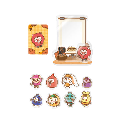 CRAVITY - 14 KKURU Acrylic Photocard Stand / 2024 CRAVITY CHARACTER [AUTUMN CCREW] POP-UP STORE OFFICIAL MD