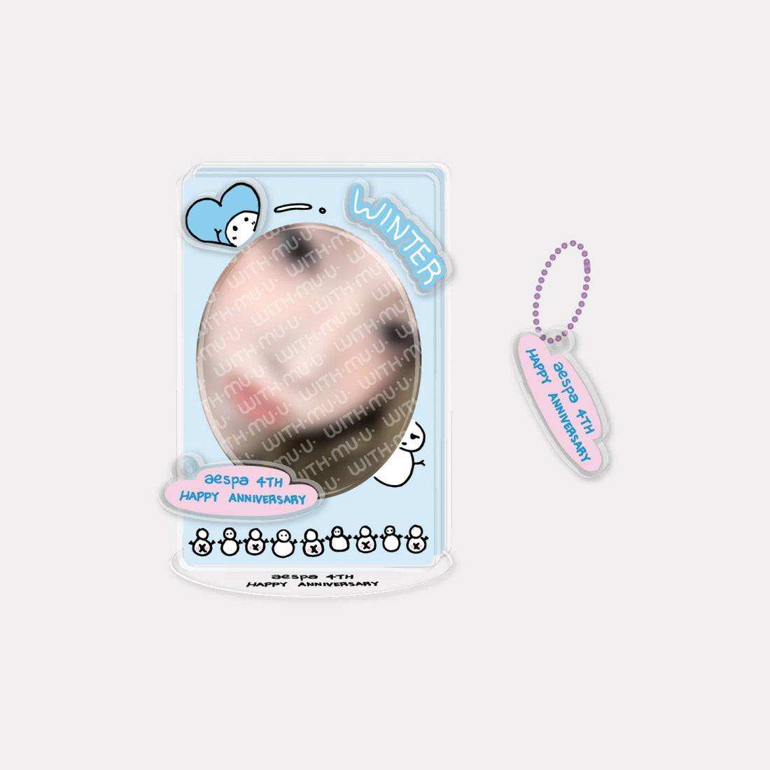 aespa - 03 4 Anniversary DIY Acrylic Photocard Stand Set / 2024 aespa 4TH ANNIVERSARY MD
