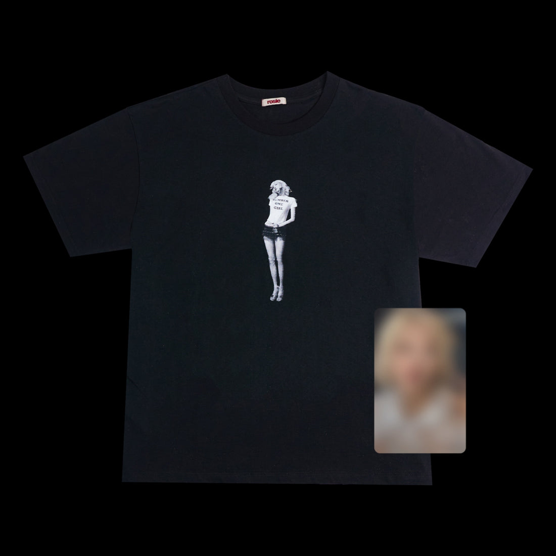 ROSÉ - 09 ROSIE BLACK T-SHIRT / [ROSIE] OFFICIAL MD