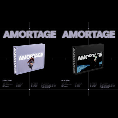JISOO - AMORTAGE / Mini Album EXCLUSIVE EDITION (PURPLE Ver. / BLACK Ver.)