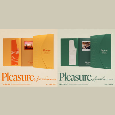 TREASURE - PLEASURE / Special Mini Album [YELLOW VER.] [GREEN VER.] (2 Types SET)