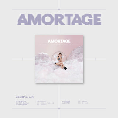 JISOO - AMORTAGE / Mini Album Vinyl (Pink ver.)
