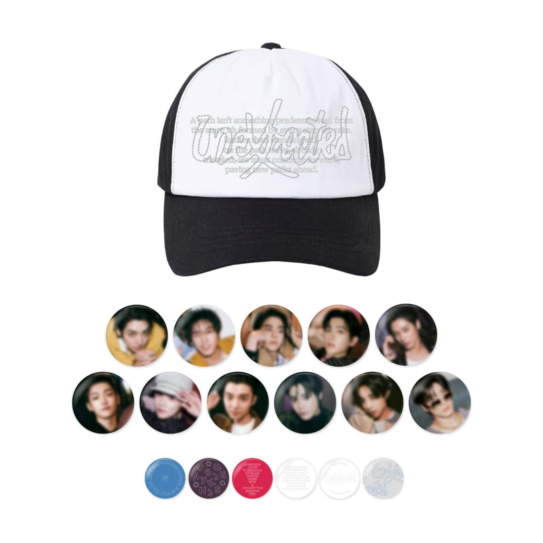 THE BOYZ - 02 Ball Cap & Pin Button Set / The 3rd Album 'Unexpected' POP-UP STORE
