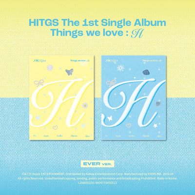 HITGS - Things we love : H / 1st Single Album (Hi ver. / Hello ver.) (EVER)